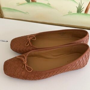 Madewell Annalise Brown Woven Ballet Flats